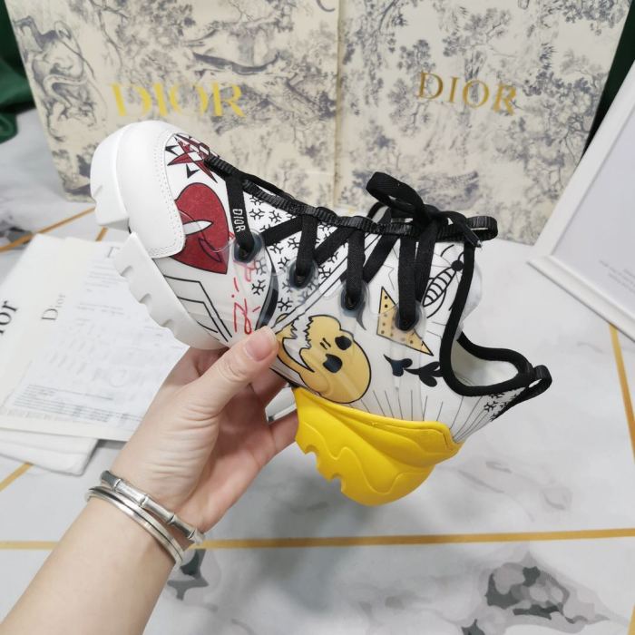 Dior Womens Mens Shoes Sneakers Luxury Brand Unisex Design D-CONNECT SNEAKER
