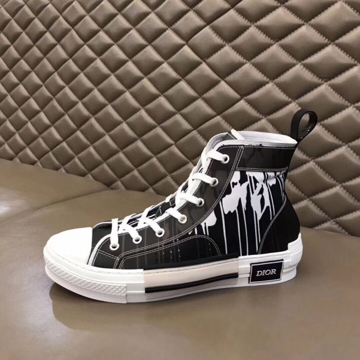 Dior Womens Mens Shoes Sneakers Luxury Brand Unisex Design B23 High-Top Sneaker with Box