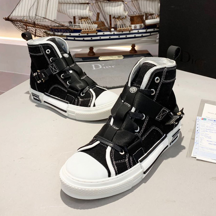 Dior Womens Mens Shoes Sneakers Luxury Brand Unisex Design B23 High-Top Sneaker with Box