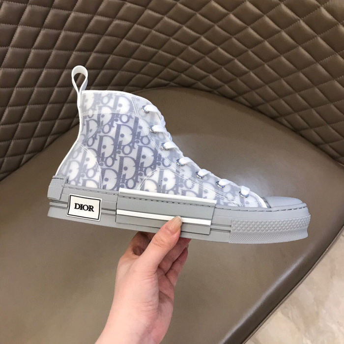 Dior Womens Mens Shoes Sneakers Luxury Brand Unisex Design B23 High-Top Sneaker with Box