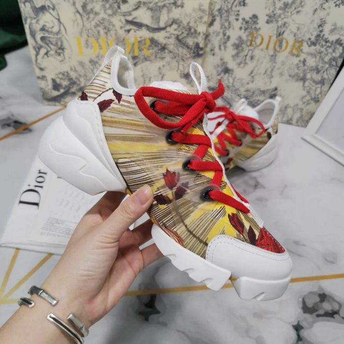 Dior Womens Mens Shoes Sneakers Luxury Brand Unisex Design D-CONNECT SNEAKER