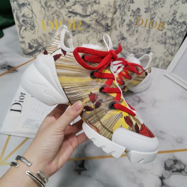 Dior Womens Mens Shoes Sneakers Luxury Brand Unisex Design D-CONNECT SNEAKER