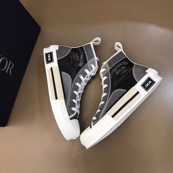 Dior Womens Mens Shoes Sneakers Luxury Brand Unisex Design B23 High-Top Sneaker with Box
