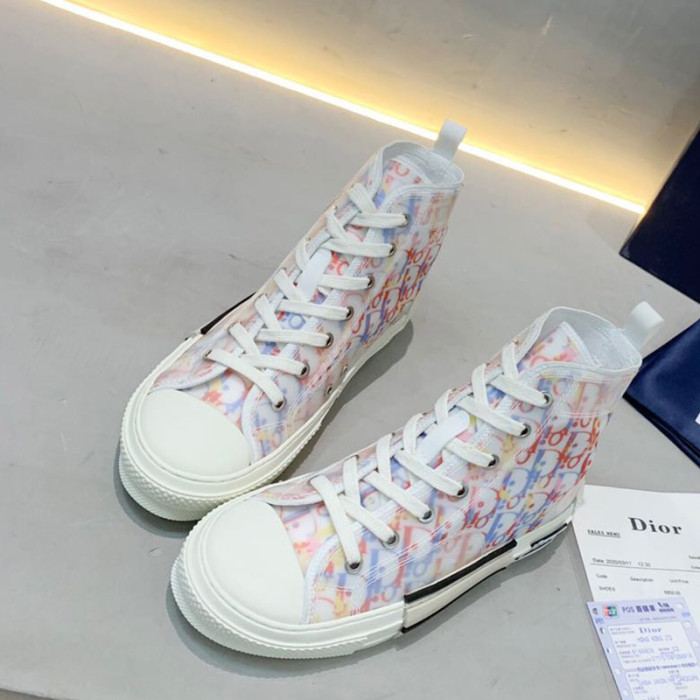 Dior Womens Mens Shoes Sneakers Luxury Brand Unisex Design B23 High-Top Sneaker with Box