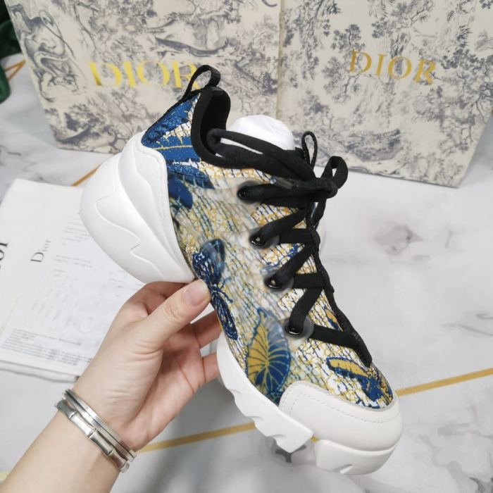 Dior Womens Mens Shoes Sneakers Luxury Brand Unisex Design D-CONNECT SNEAKER