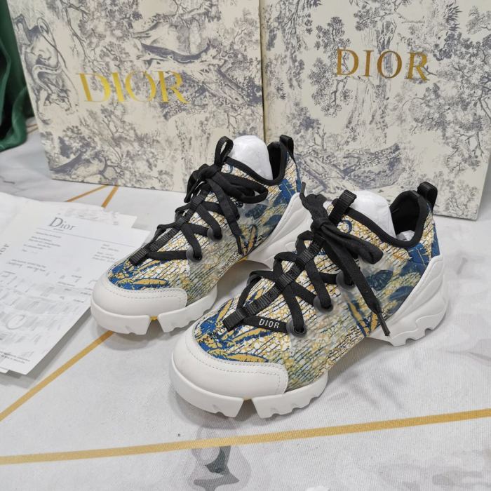 Dior Womens Mens Shoes Sneakers Luxury Brand Unisex Design D-CONNECT SNEAKER