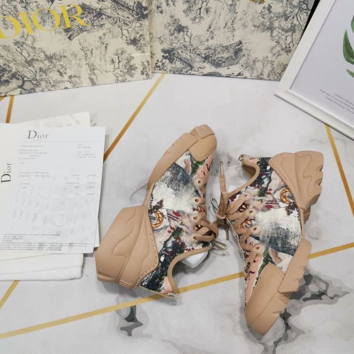 Dior Womens Mens Shoes Sneakers Luxury Brand Unisex Design D-CONNECT SNEAKER
