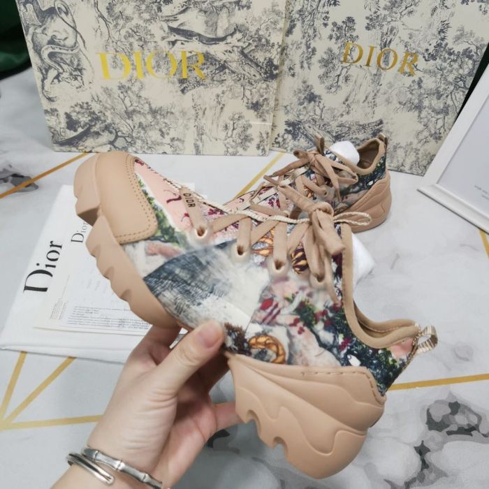 Dior Womens Mens Shoes Sneakers Luxury Brand Unisex Design D-CONNECT SNEAKER