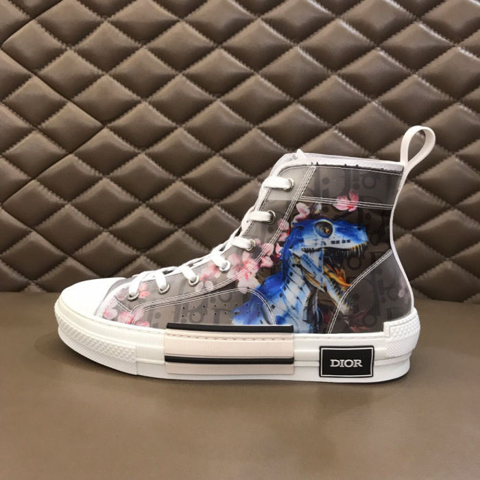 Dior Womens Mens Shoes Sneakers Luxury Brand Unisex Design B23 High-Top Sneaker with Box