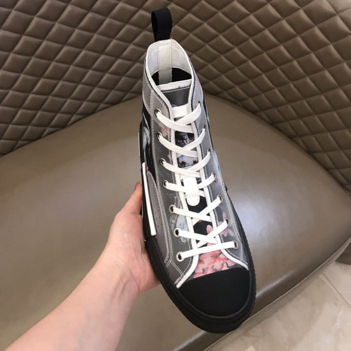 Dior Womens Mens Shoes Sneakers Luxury Brand Unisex Design B23 High-Top Sneaker with Box