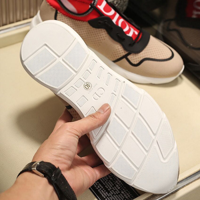 Dior Men Shoes Sneakers Casual Luxury Brand Slip On Breathable Mens Shoes B21 Sneaker