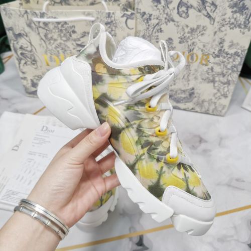 Dior Womens Mens Shoes Sneakers Luxury Brand Unisex Design D-CONNECT SNEAKER
