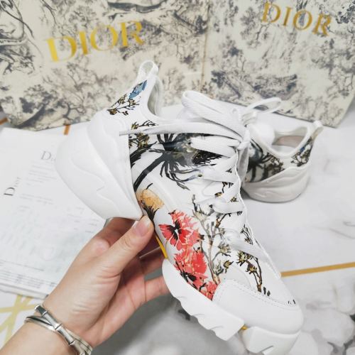Dior Womens Mens Shoes Sneakers Luxury Brand Unisex Design D-CONNECT SNEAKER