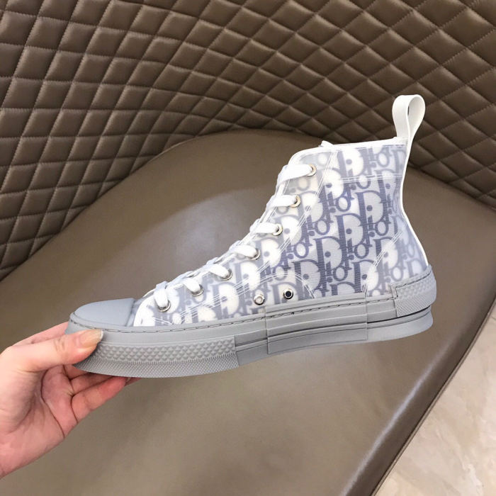 Dior Womens Mens Shoes Sneakers Luxury Brand Unisex Design B23 High-Top Sneaker with Box
