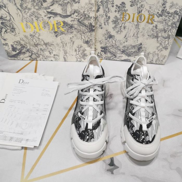 Dior Womens Mens Shoes Sneakers Luxury Brand Unisex Design D-CONNECT SNEAKER