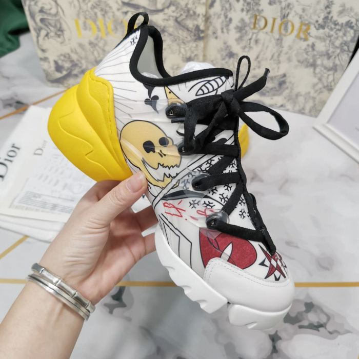 Dior Womens Mens Shoes Sneakers Luxury Brand Unisex Design D-CONNECT SNEAKER