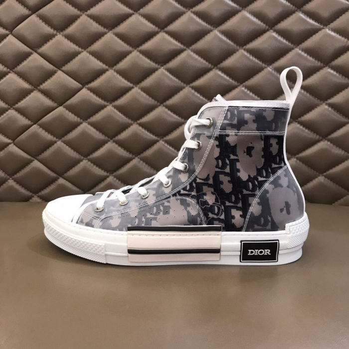 Dior Womens Mens Shoes Sneakers Luxury Brand Unisex Design B23 High-Top Sneaker with Box