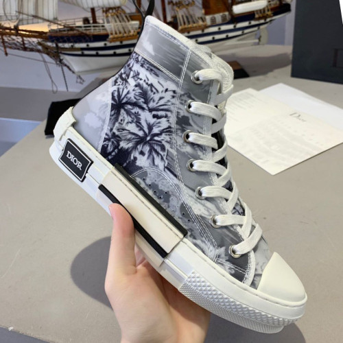 Dior Womens Mens Shoes Sneakers Luxury Brand Unisex Design B23 High-Top Sneaker with Box