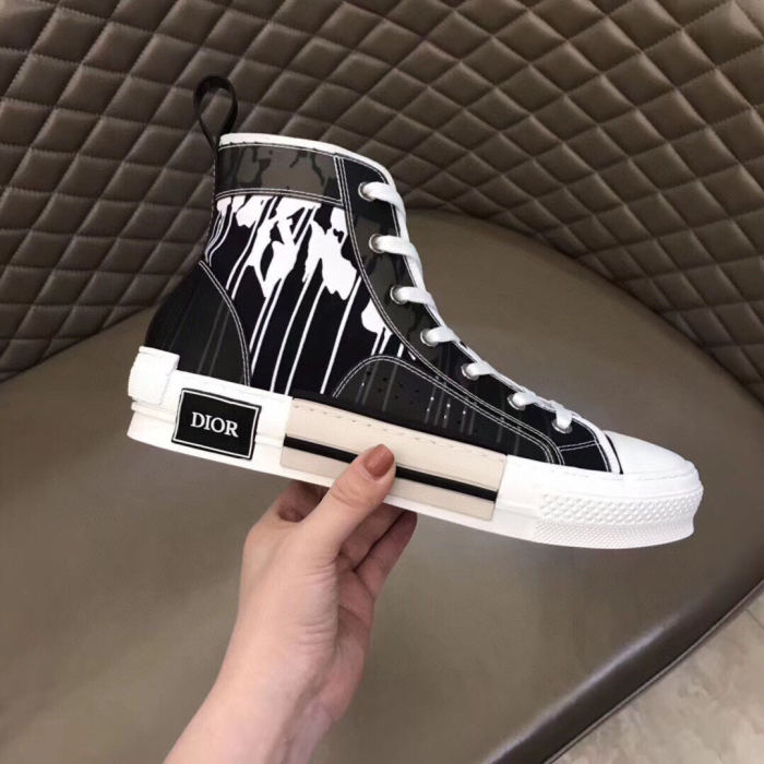 Dior Womens Mens Shoes Sneakers Luxury Brand Unisex Design B23 High-Top Sneaker with Box