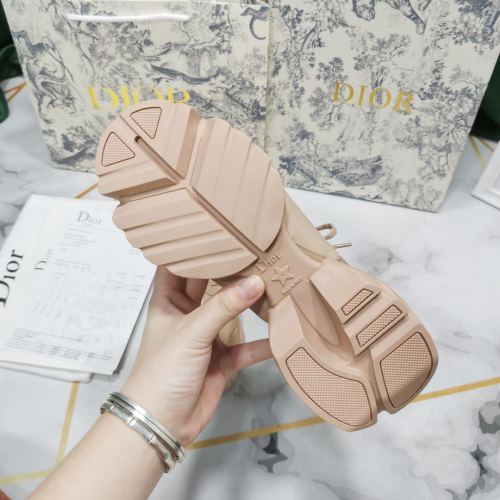 Dior Womens Mens Shoes Sneakers Luxury Brand Unisex Design D-CONNECT SNEAKER Nude Technical Fabric