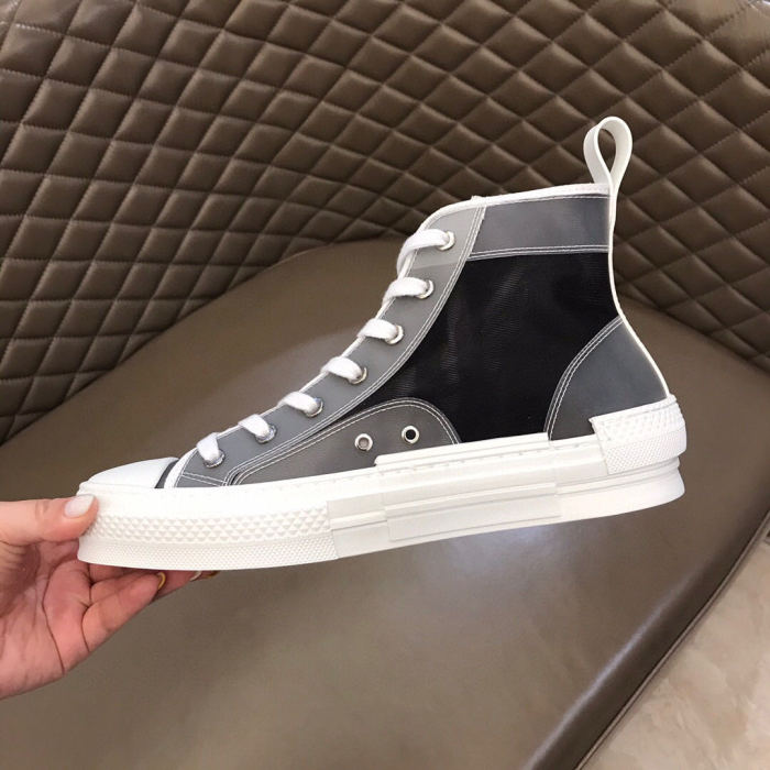 Dior Womens Mens Shoes Sneakers Luxury Brand Unisex Design B23 High-Top Sneaker with Box