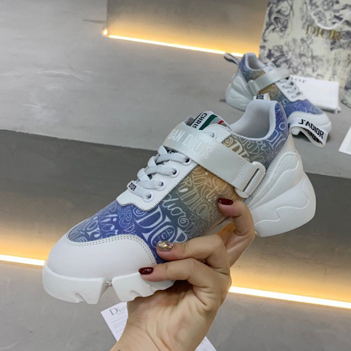 Dior Womens Mens Shoes Sneakers Luxury Brand Unisex Design D-CONNECT SNEAKER
