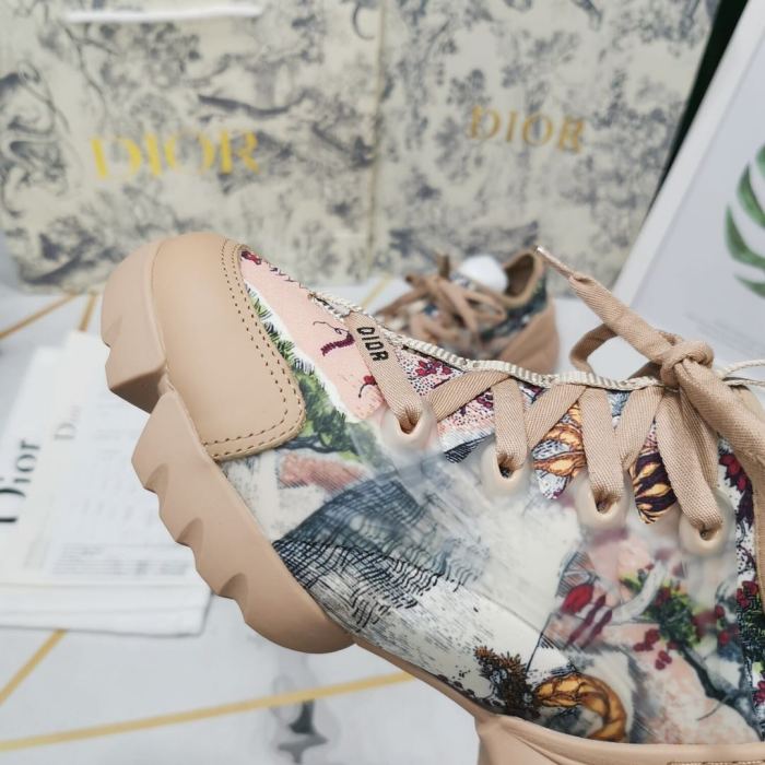Dior Womens Mens Shoes Sneakers Luxury Brand Unisex Design D-CONNECT SNEAKER