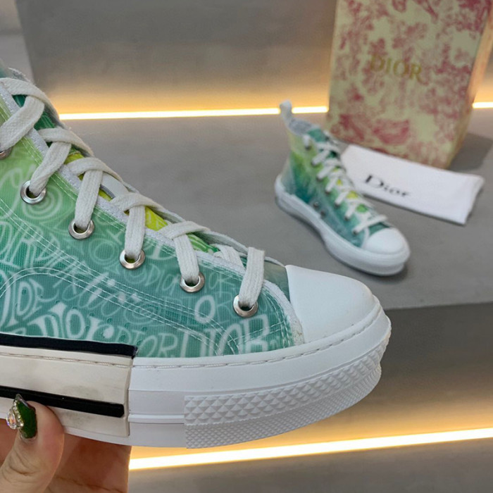 Dior Womens Mens Shoes Sneakers Luxury Brand Unisex Design B23 High-Top Sneaker with Box