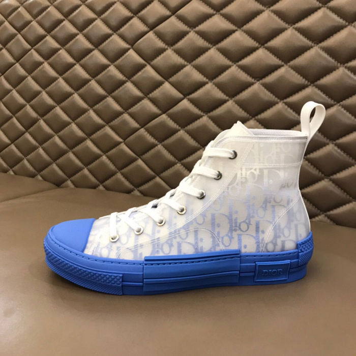 Dior Womens Mens Shoes Sneakers Luxury Brand Unisex Design B23 High-Top Sneaker with Box