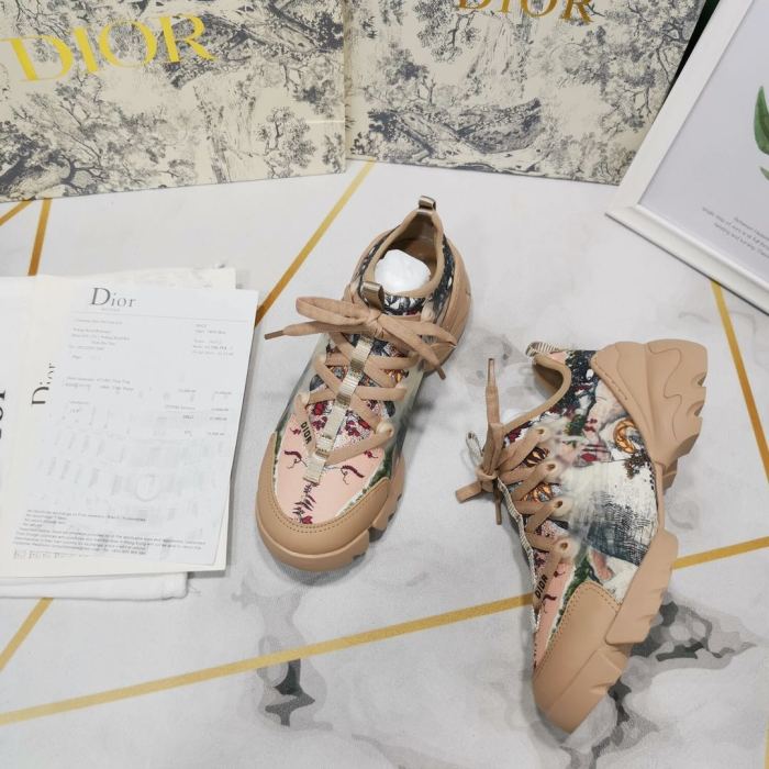 Dior Womens Mens Shoes Sneakers Luxury Brand Unisex Design D-CONNECT SNEAKER