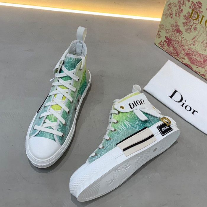 Dior Womens Mens Shoes Sneakers Luxury Brand Unisex Design B23 High-Top Sneaker with Box