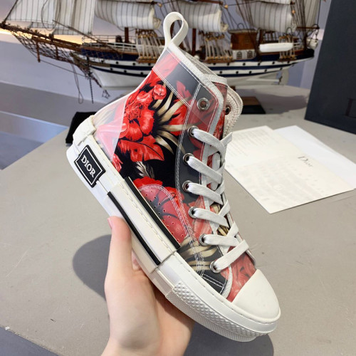 Dior Womens Mens Shoes Sneakers Luxury Brand Unisex Design B23 High-Top Sneaker with Box