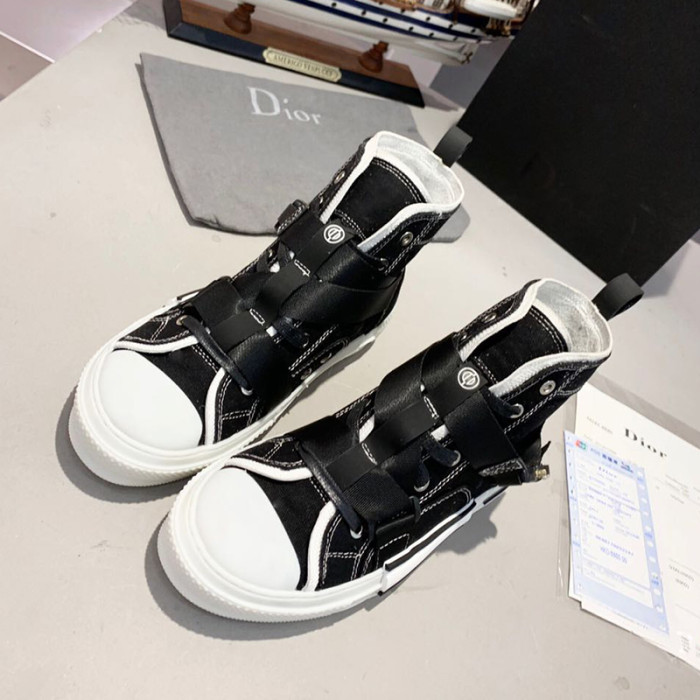 Dior Womens Mens Shoes Sneakers Luxury Brand Unisex Design B23 High-Top Sneaker with Box