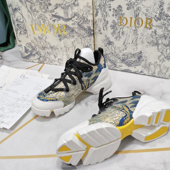 Dior Womens Mens Shoes Sneakers Luxury Brand Unisex Design D-CONNECT SNEAKER