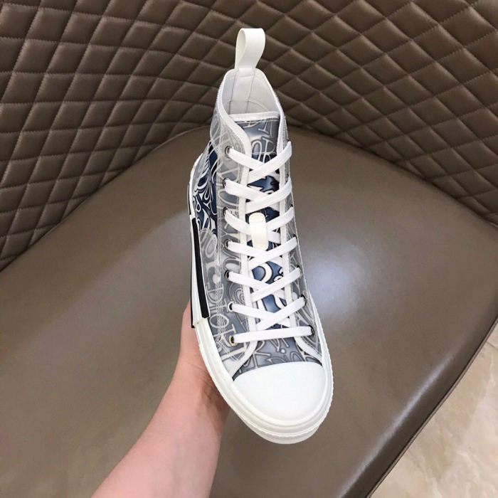 Dior Womens Mens Shoes Sneakers Luxury Brand Unisex Design B23 High-Top Sneaker with Box