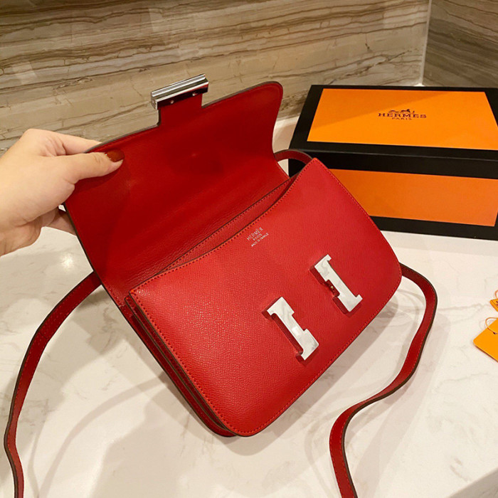 Hermes Womens Bags Crossbody Shoulder Bags Luxury Brand Fashion Hermès Constance Epsom Women Bag