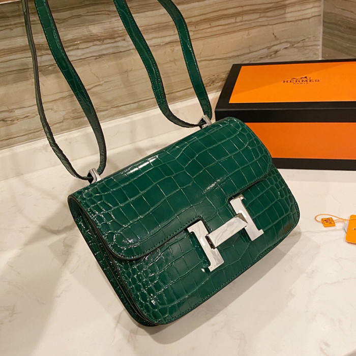Hermes Womens Bags Crossbody Shoulder Bags Luxury Brand Fashion Hermès Constance Epsom Women Bag