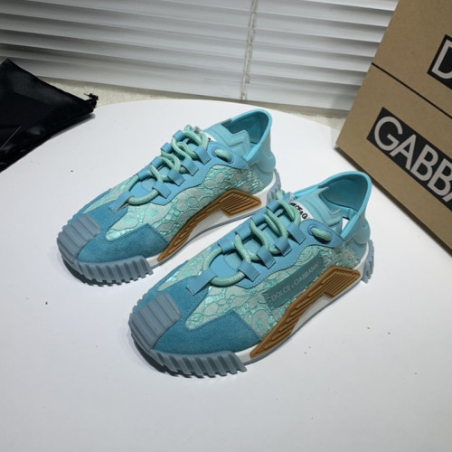 Dolce&Gabbana Womens Shoes Sneakers Luxury Brand Fashion Ns1 Slip On Sneakers In Mixed Materials