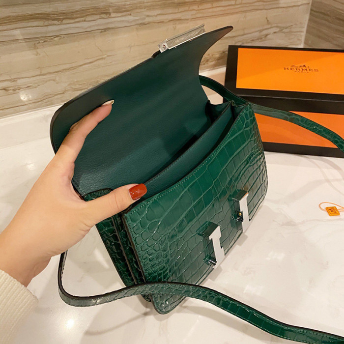 Hermes Womens Bags Crossbody Shoulder Bags Luxury Brand Fashion Hermès Constance Epsom Women Bag