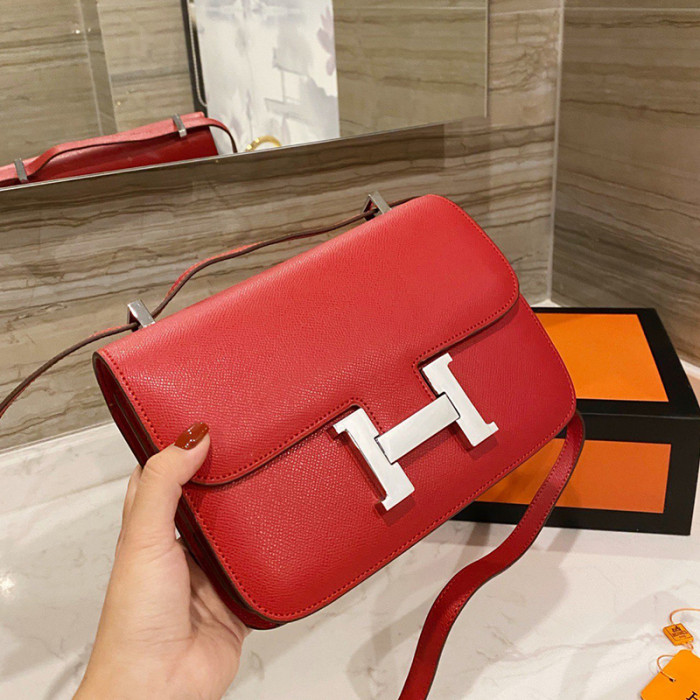 Hermes Womens Bags Crossbody Shoulder Bags Luxury Brand Fashion Hermès Constance Epsom Women Bag