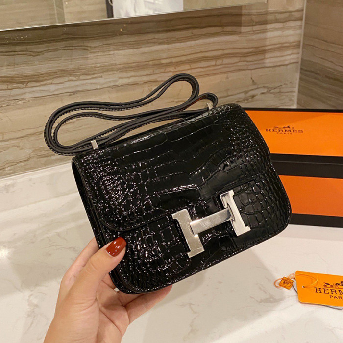 Hermes Womens Bags Crossbody Shoulder Bags Luxury Brand Fashion Hermès Constance Epsom Women Bag