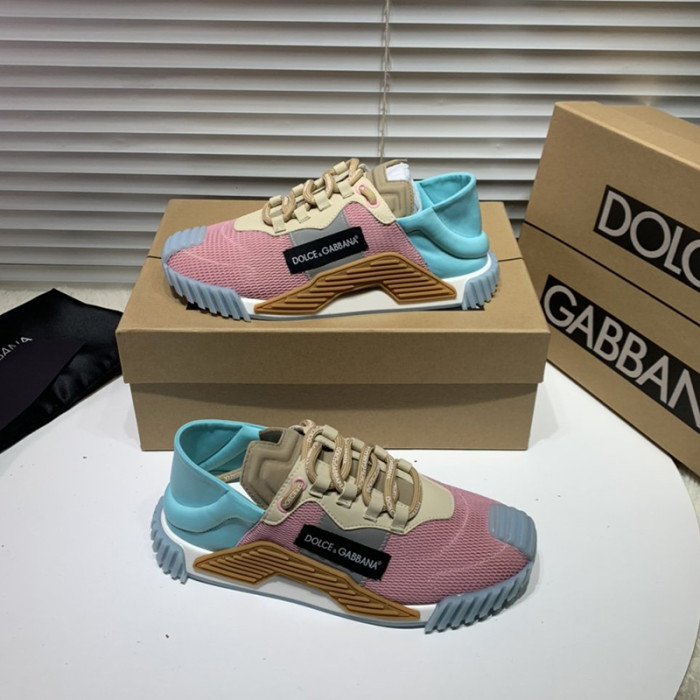 Dolce&Gabbana Womens Shoes Sneakers Luxury Brand Fashion Ns1 Slip On Sneakers In Mixed Materials CK1755AJ9688J030