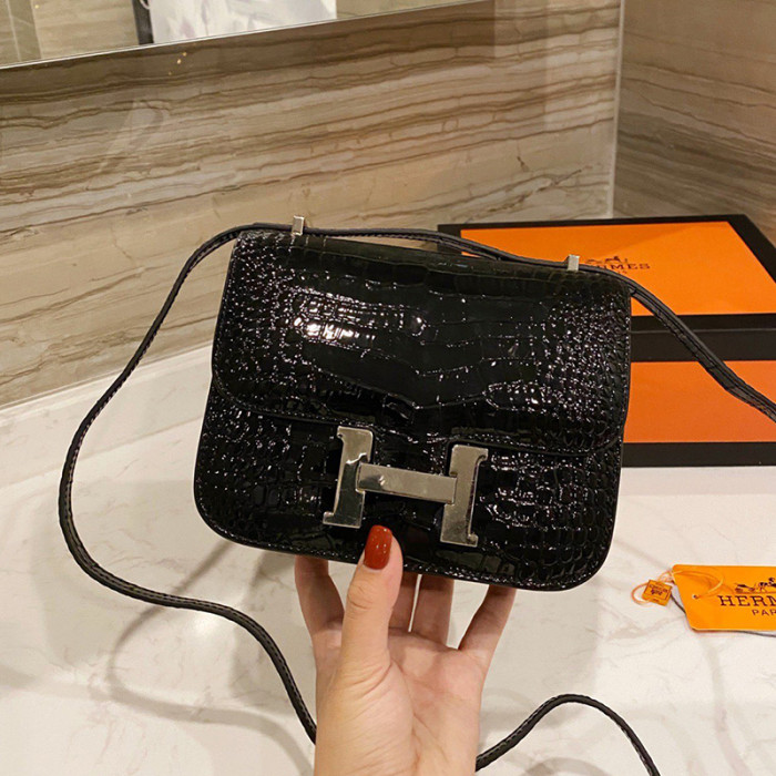 Hermes Womens Bags Crossbody Shoulder Bags Luxury Brand Fashion Hermès Constance Epsom Women Bag