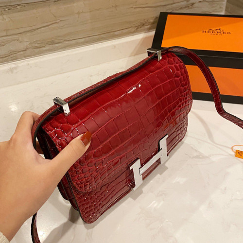 Hermes Womens Bags Crossbody Shoulder Bags Luxury Brand Fashion Hermès Constance Epsom Women Bag