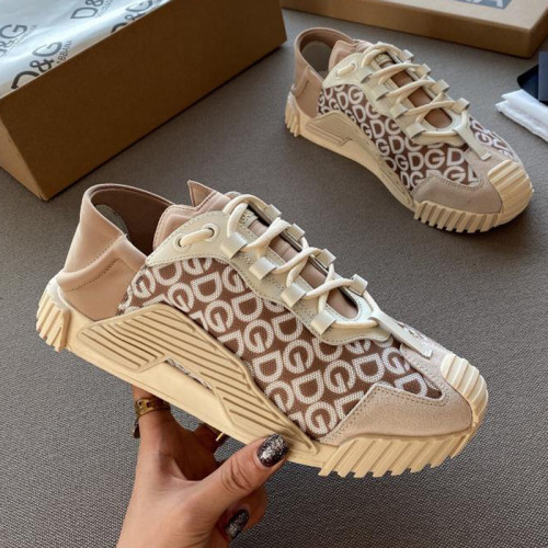 Dolce&Gabbana Womens Shoes Sneakers Luxury Brand Fashion Ns1 Slip-On Sneakers In Mixed Materials