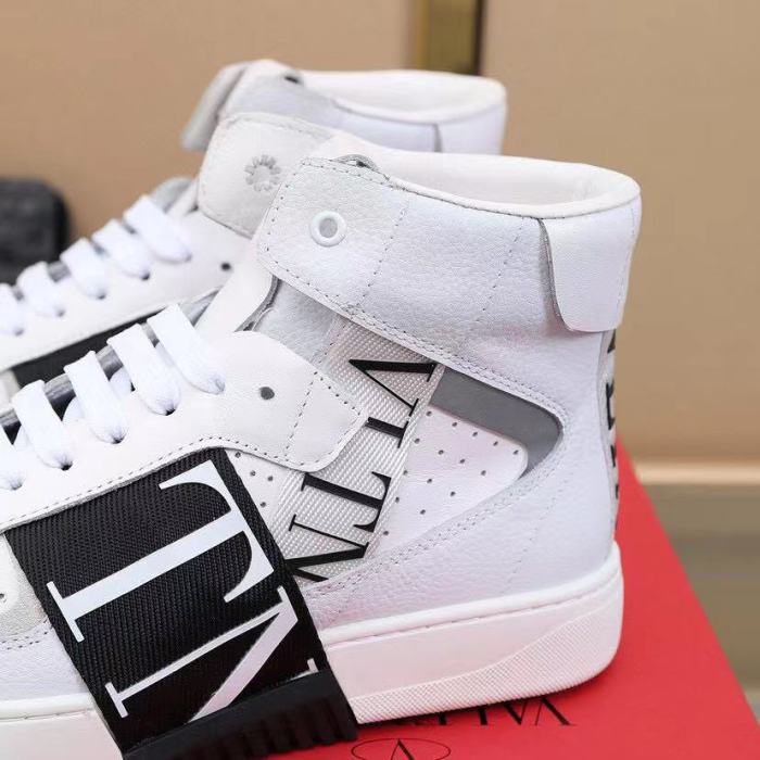 Valentino Garavani Mid-Top Calfskin VL7N Sneaker With Bands Mens Shoes Sneakers Luxury Brand with Box VY2S0E03WRQ24P