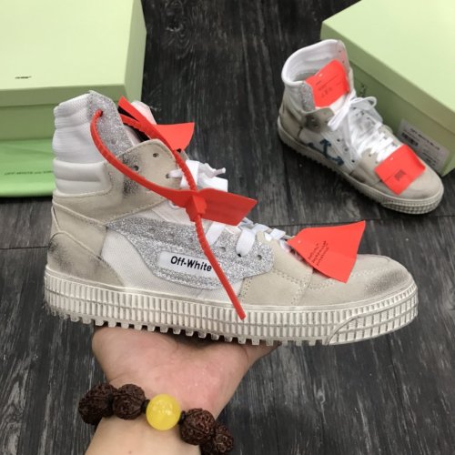 Off-White Men Womens Shoes High Top Sneakers Luxury Brand