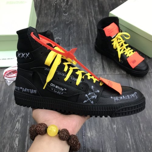 Off-White Men Womens Shoes High Top Sneakers Luxury Brand