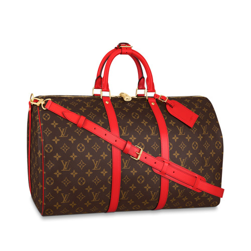 Louis Vuitton Womens and Mens Unisex Bags Luxury Brand KEEPALL BANDOULIÈRE 50 M44740