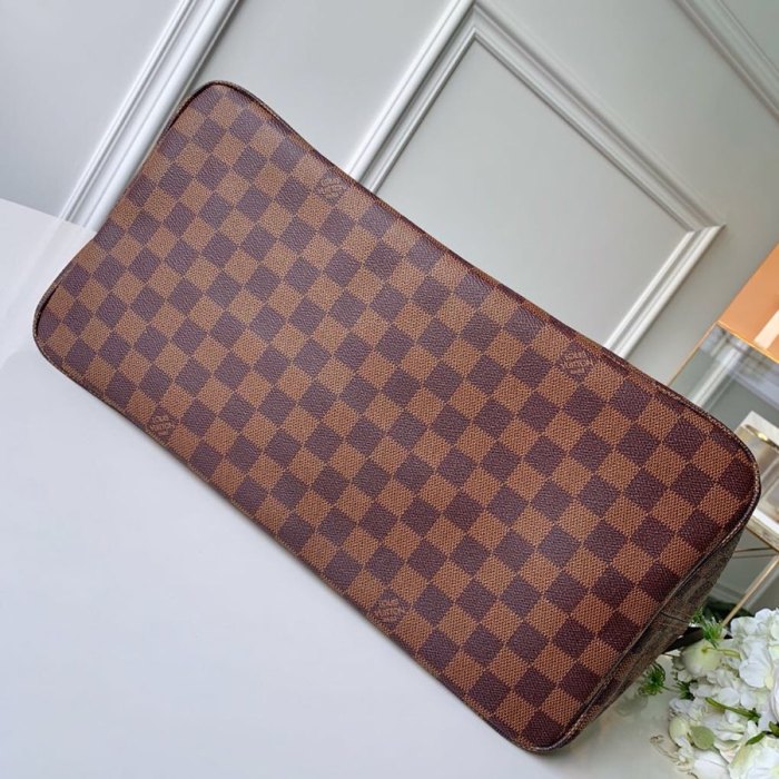 Louis Vuitton Womens Bags Handbags Luxury Brand LV NEVERFULL GM Damier Ebene N41357